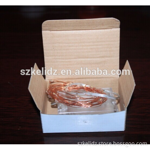 Copper LED Lights Strings AA Battery Powered Ultra Thin String Wire 40 Leds Warm white